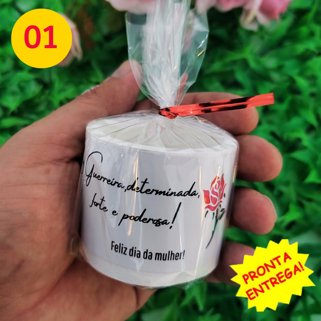 46 Lembrancinhas de velas aromáticas para o Dia da Mulher e 8 de março como presente.
