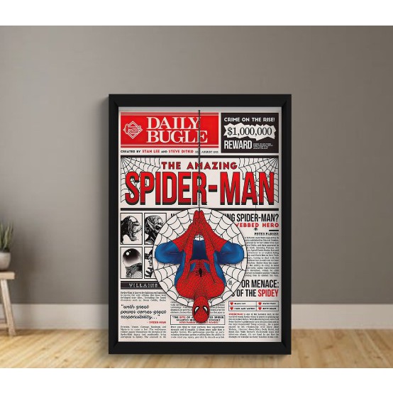 Quadro Spider Man Homem Aranha Amazin em Oferta na Shopee