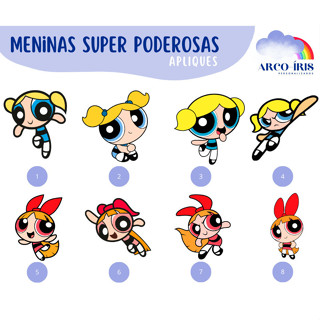 Aplique Recortado - Meninas Super Poderosas - Tag,Lembrancinha,Tubetes - Decoração Festa Aniversário em Oferta na Shopee