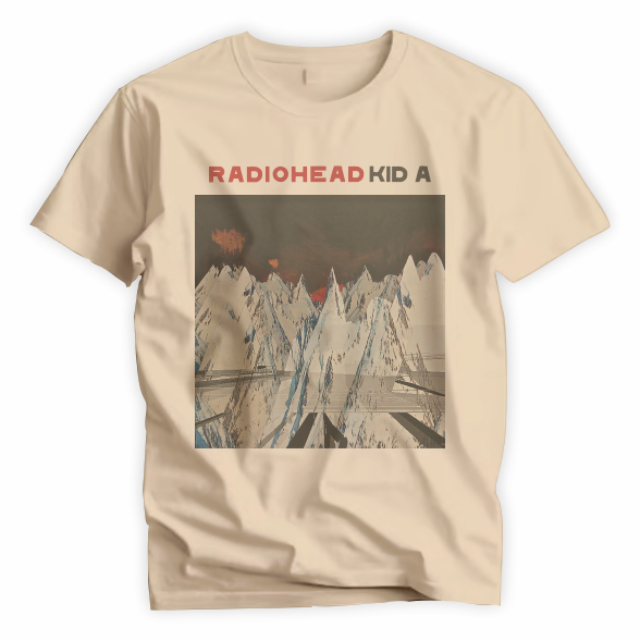 Camiseta Unissex Poliéster Radiohead Kid A B1170