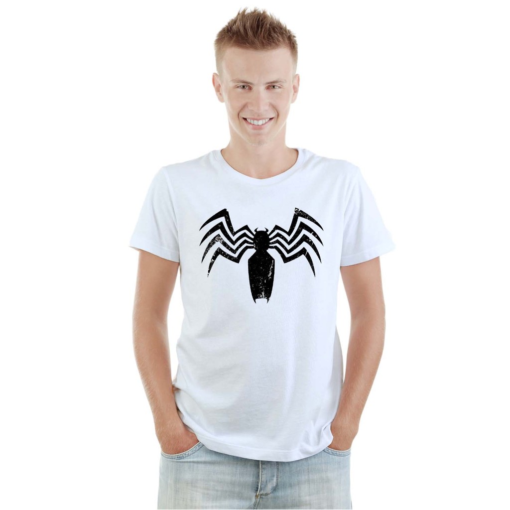 Camiseta Homem Aranha Venom Spider Camisa Personalizada Blusa Adulto Algodão com Poliéster