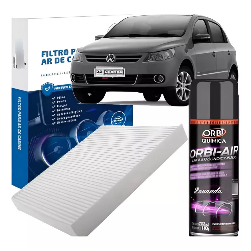 Kit Filtro Ar + Higienizador VW G5 Fox / gol / saveiro / voyage / polo * Ar em Oferta na Shopee