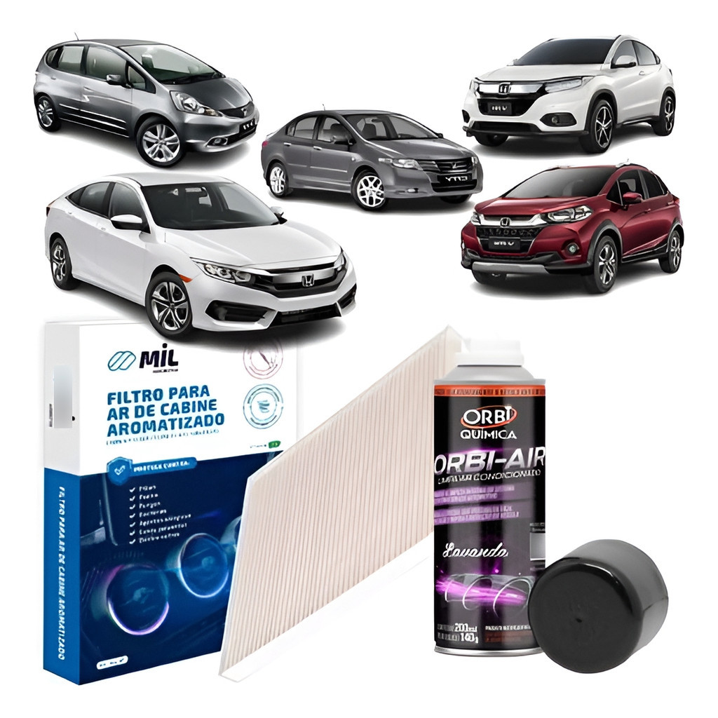 Kit Filtro+higienizador Honda City/civic/newfit/hrv/wr-v Ar Novo lacrado em Oferta na Shopee