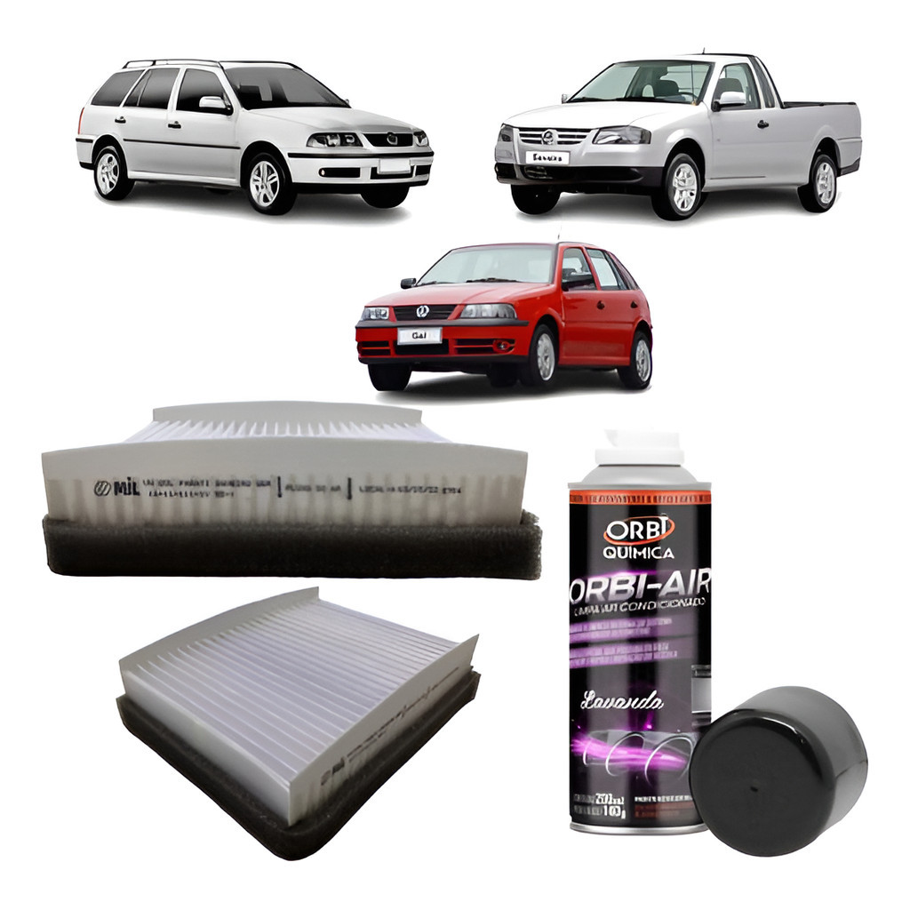 Kit Filtro Ar+higienizador Gol/parati/saveiro G2g3g4 Pequeno - Spare Parts and Accessories for Vehicles