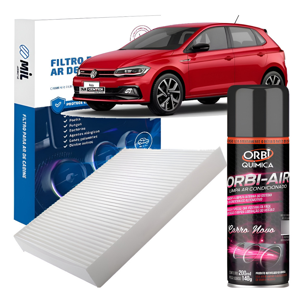 Kit Filtro+higienizador Ar Polo/nivus/t-cross/virtus 17até21 Lavanda ou carro novo em Oferta na Shopee