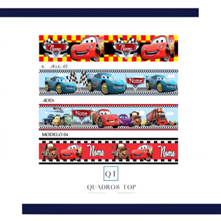 Faixa Adesiva Infantil Para Quarto Menino Carros Relâmpago Mcqueen Personalizado Com Nome em Oferta na Shopee