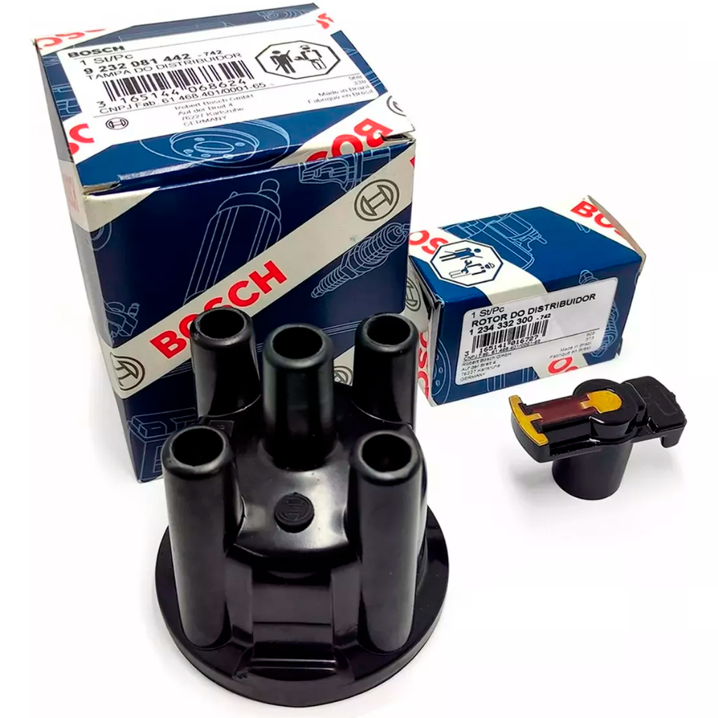 Kit Tampa Do Distribuidor Bosch 442 Com Pino + Rotor 300 em Oferta na Shopee