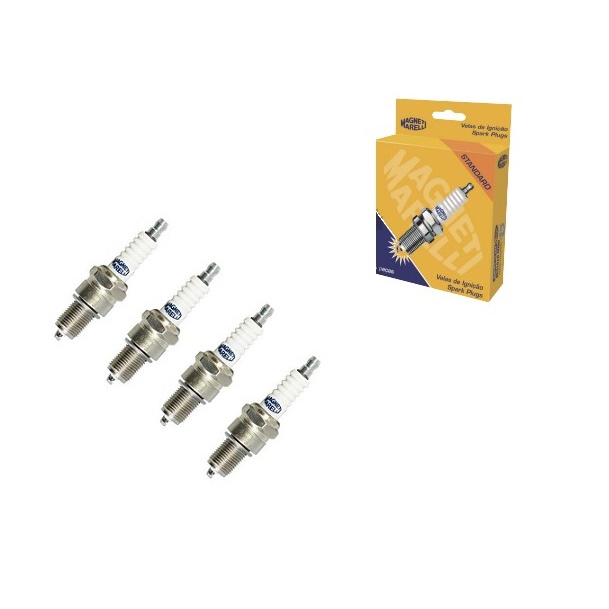 Jogo de velas Parati 1.6 1.8 2.0 Ap gasolina 1982 a 1991 Marelli F5tcmm