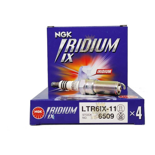 Jogo De Vela Iridium Ngk Ford Focus 1.6 8v Zetec Rocam Flex ou Gnv Desde 2007 Ltr6ix11