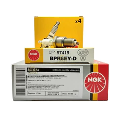 Kit Cabo E Vela Ignição Ngk Palio Siena Idea Doblo Strada Stilo Punto 1.8 8v Ngk Scg73 + Bpr6eyd