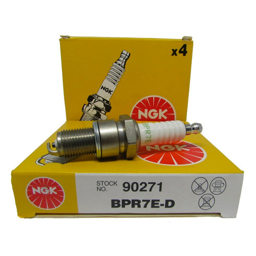 Jogo de vela Ngk Omega Suprema 2.2 4 cilindros Mpfi Álcool ou Gnv Bpr7ed