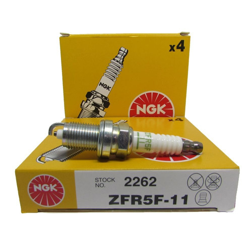 Jogo de Velas Jeep Compass 2.0 16v 156cv Gasolina 2012 A 2015 Ngk Zfr5f11
