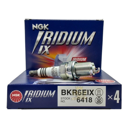 Jogo De Velas Ngk Iridium Uno Mille Way 1.0 8v Fire Gasolina Flex Bkr6eix em Oferta na Shopee