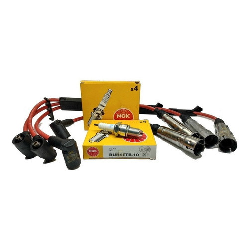 Kit Cabo E Vela Ignição Ngk Gol Special 1.0 8v At Mi Gasolina Desde 1997 Stv17 + Bur5etb10