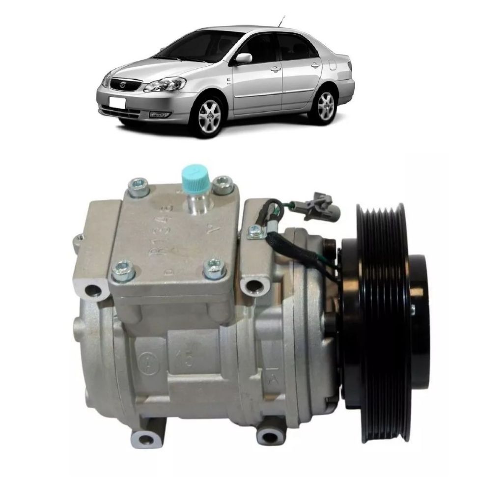Compressor Toyota Corolla 2002 A 2007 10p15c Importado