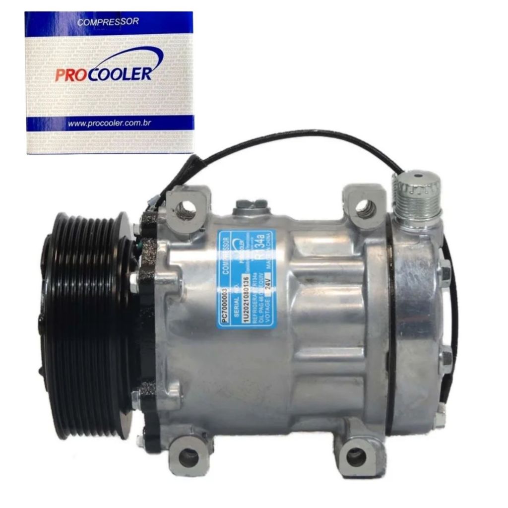 Compressor Ar Condicionado Para Universal Sd7h15 8pk 24v em Oferta na Shopee