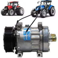 Compressor Sanden 7h15( 4 Pass)holland 8pk 12v Saida