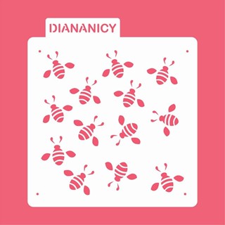Estêncil Diananicy Nº216 - Stencil Abelha Confeitaria Pasta Biscoito em Oferta na Shopee