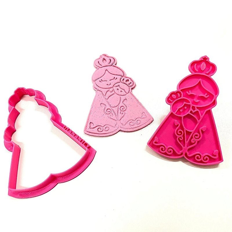 Cortador e Marcador Nossa Senhora de Nazaré Confeitaria Pasta Biscoito D260118