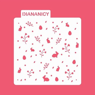 Estêncil Diananicy Nº 187 - Stencil Páscoa Diversas Confeitaria Pasta Biscoito em Oferta na Shopee