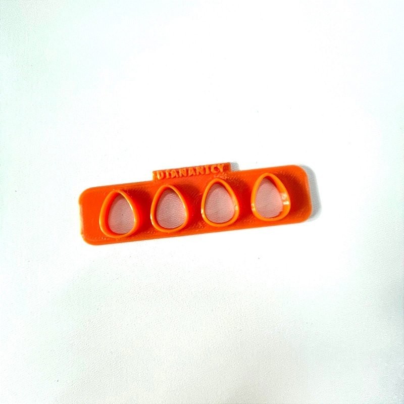 Mini régua Cortadora - Tema Páscoa Ovo Confeitaria Pasta Biscoito D250278