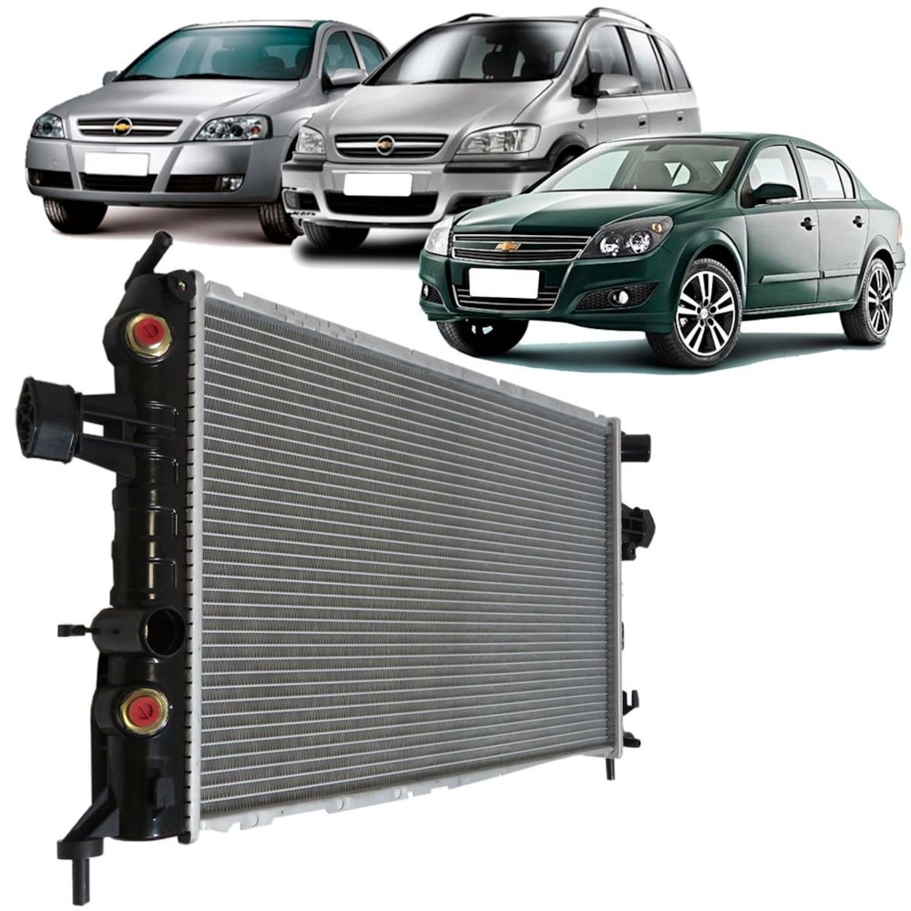 Radiador Gm Chevrolet Astra / Zafira 1999 a 2009 / Vectra 20 em Oferta na Shopee