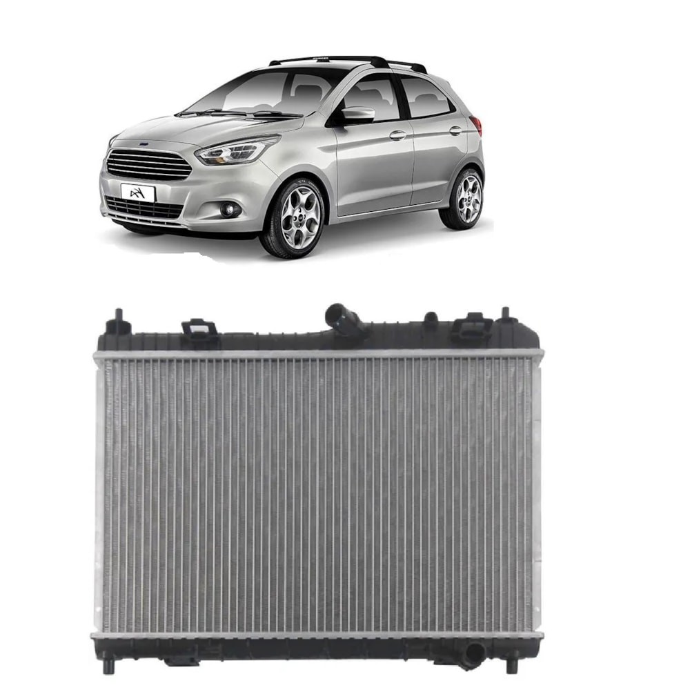 Radiador Ford New Fiesta 2013 a 2016 / Ka 2015 > 1.5 / 1.6