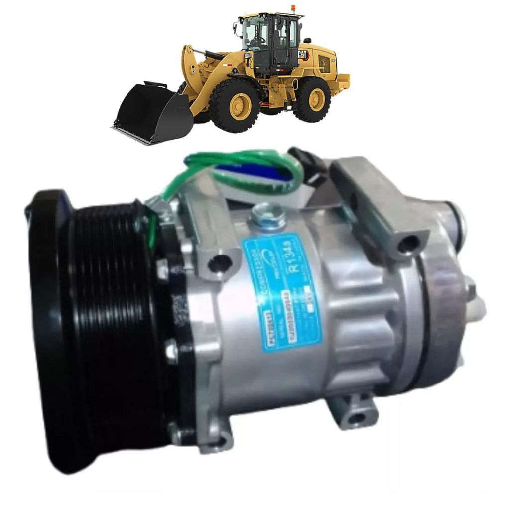 Compressor 7h15 Compatível A Caterpillar 938h 962g 8pk 24v