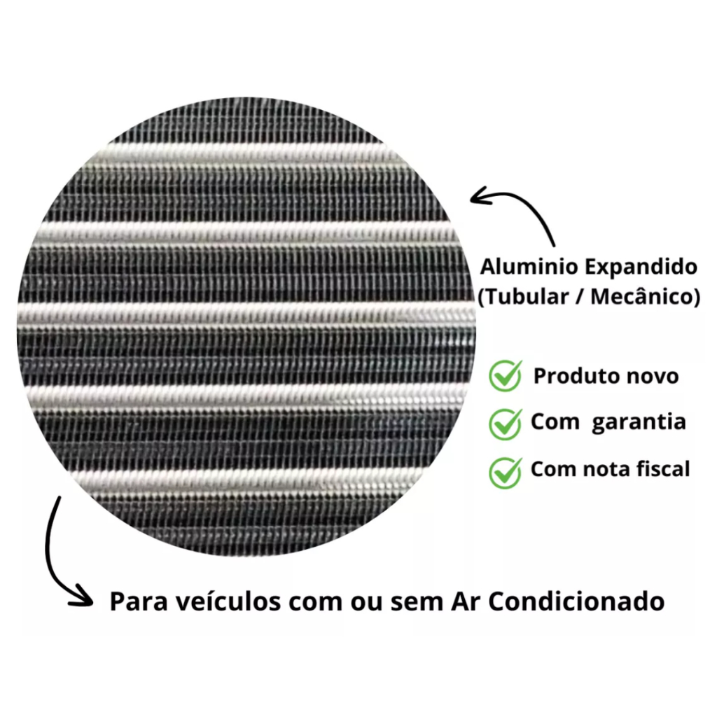 Detalhes do Radiador Classic 1.0/ 1.6 2011 2012 2013 2014 2015 Manual Com Ou Sem Ar
