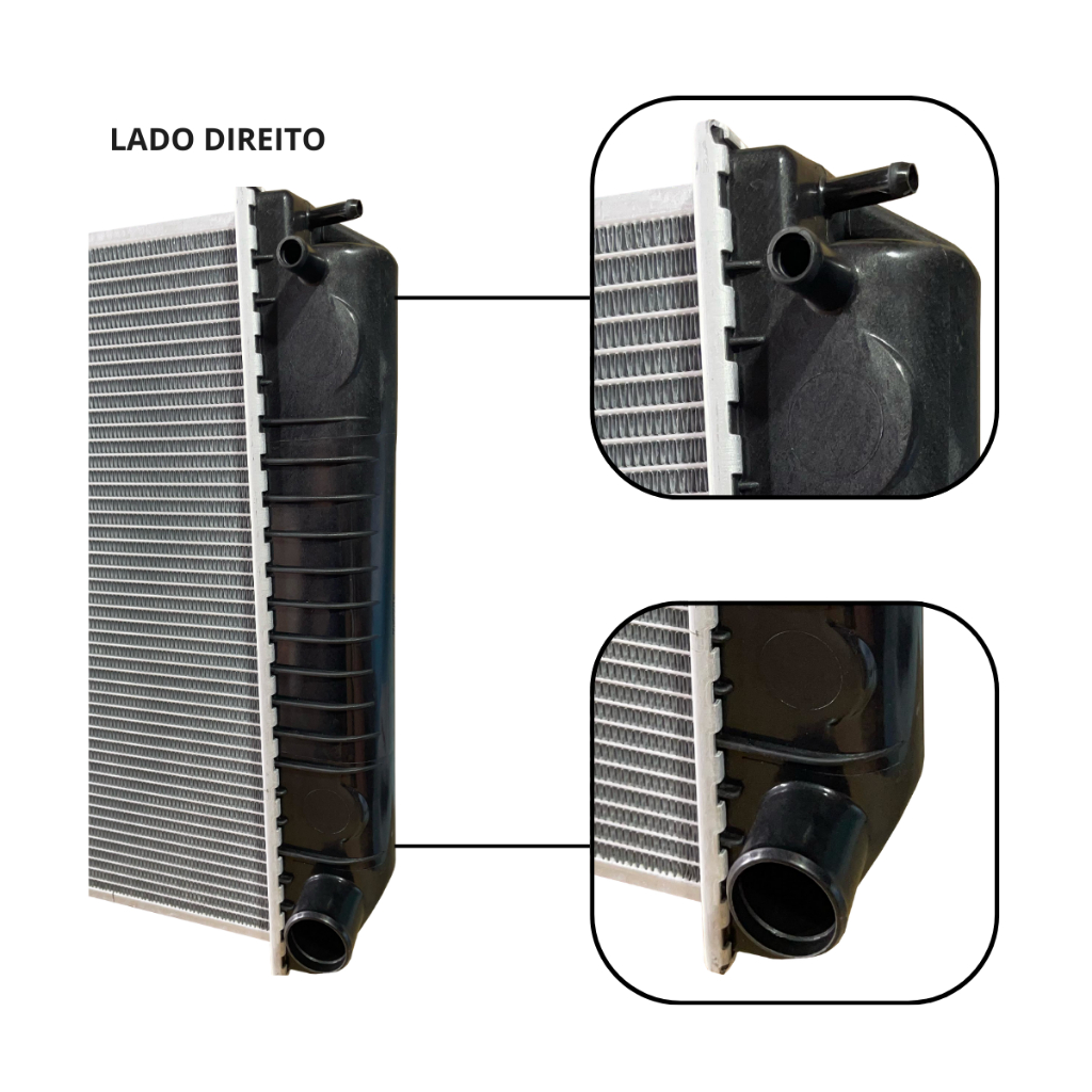 Radiador Gm Silverado 4.1 12V 1997 1998 1999 2000 A 2001 Com Ar Manual — imagem 2 de 2