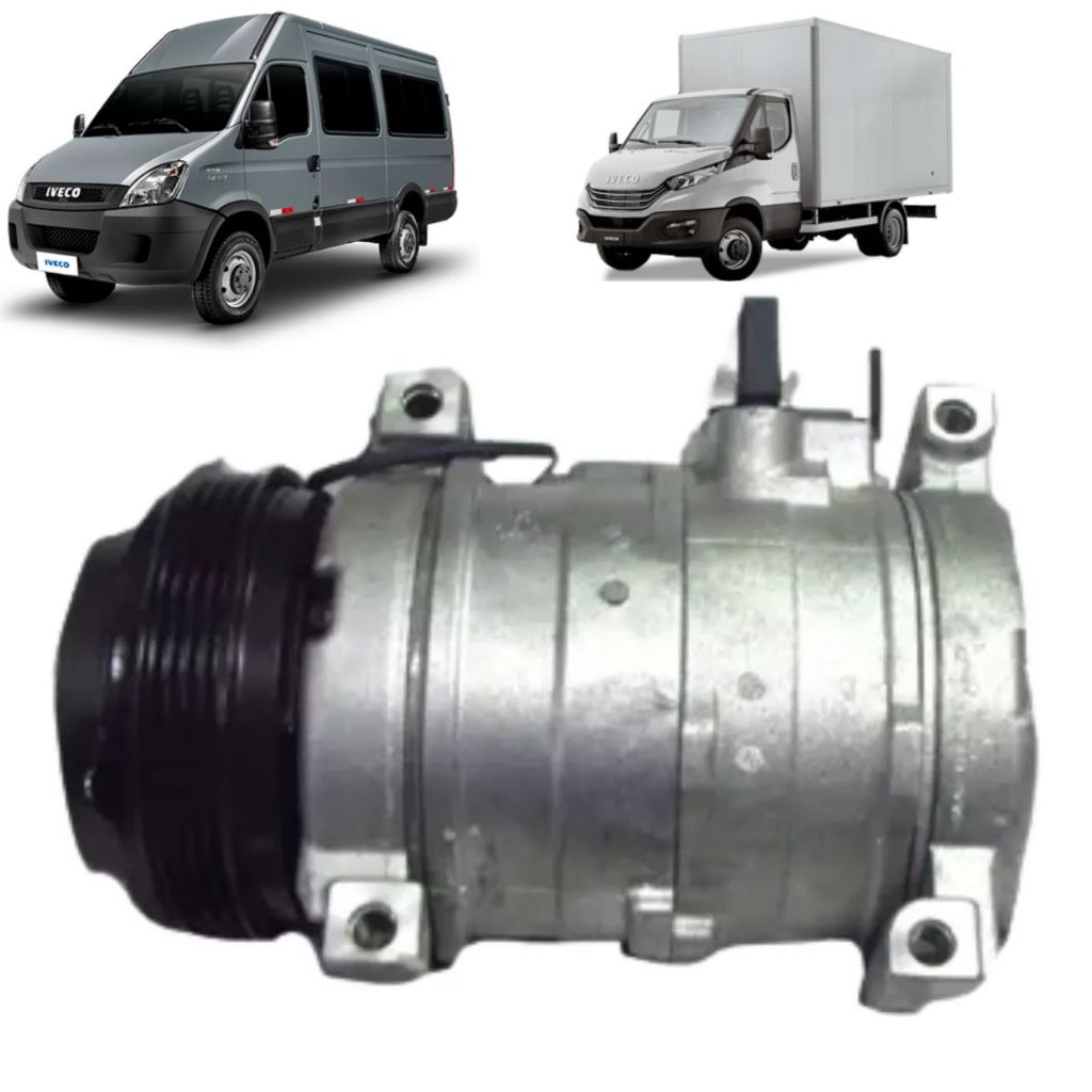 Compressor Ar Condicionado Compatível Com Van Caminhão Daily