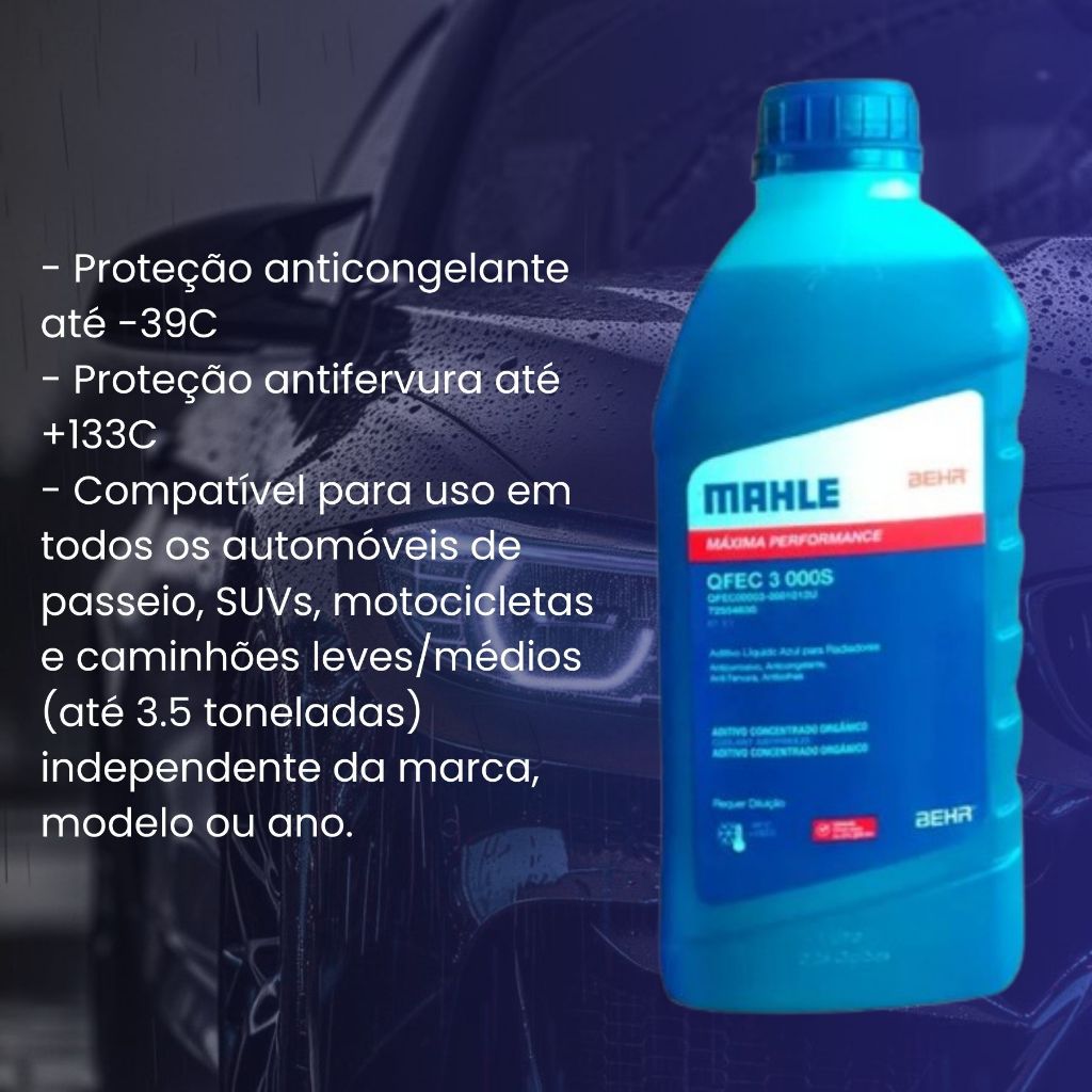 Aditivo De Arrefecimento Concentrado Orgânico Azul Mahle - Spare Parts and Accessories for Vehicles