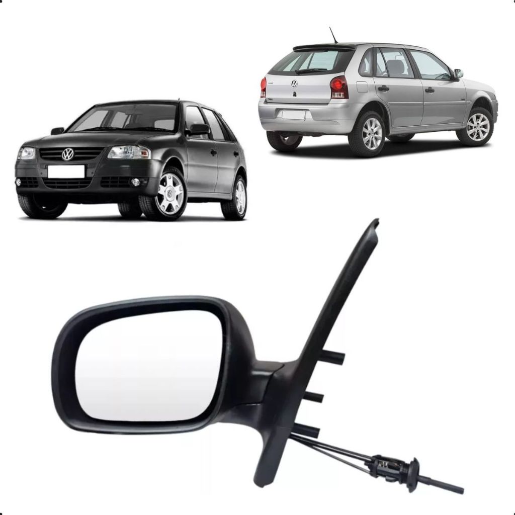 Retrovisor Gol Giii City 4 Portas Com Controle Lado Esquerdo