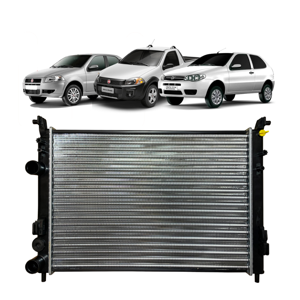 Radiador Palio Siena Idea Strada Motor Fire 2000 2001 2002 2003 2004 2005 2006 2007 2008 2009 a 2010 Com Ou Sem Ar em Oferta na Shopee