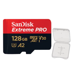 Cartão Memória Sandisk 128gb Micro Sd com Adaptador +Case