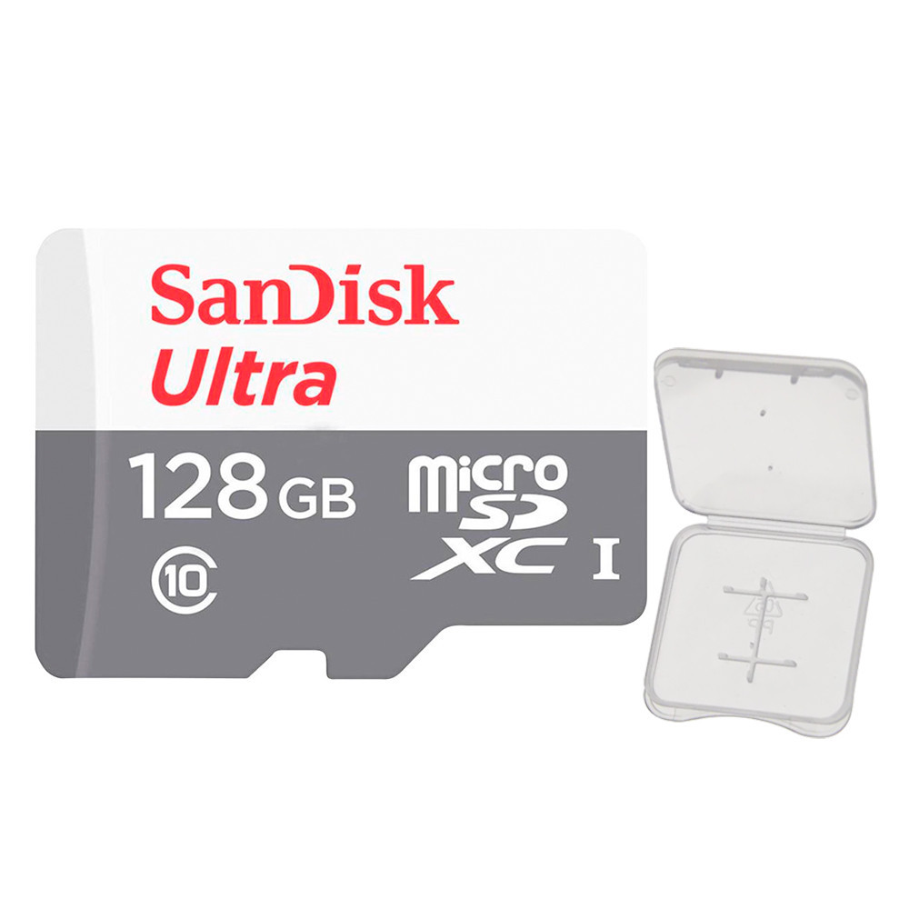 Cartão Memória Micro Sdxc 128gb Ultra 100mbs Sandisk +Case - Mobile & Gadgets