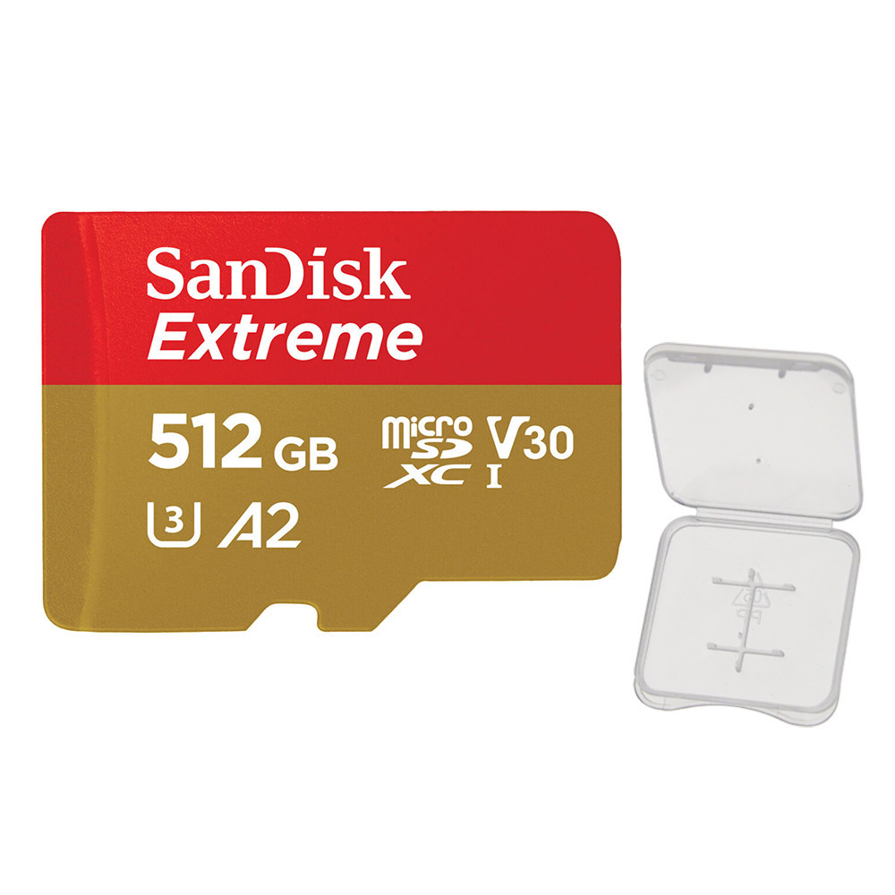 Cartão Memória Micro Sd Sandisk 512gb  Extreme 190Mbs +Case em Oferta na Shopee