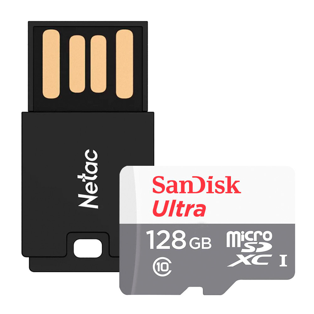 CartãoMemória Sandisk MicroSDXC 128GB Ultra Adpt MicroSD USB - Mobile & Gadgets