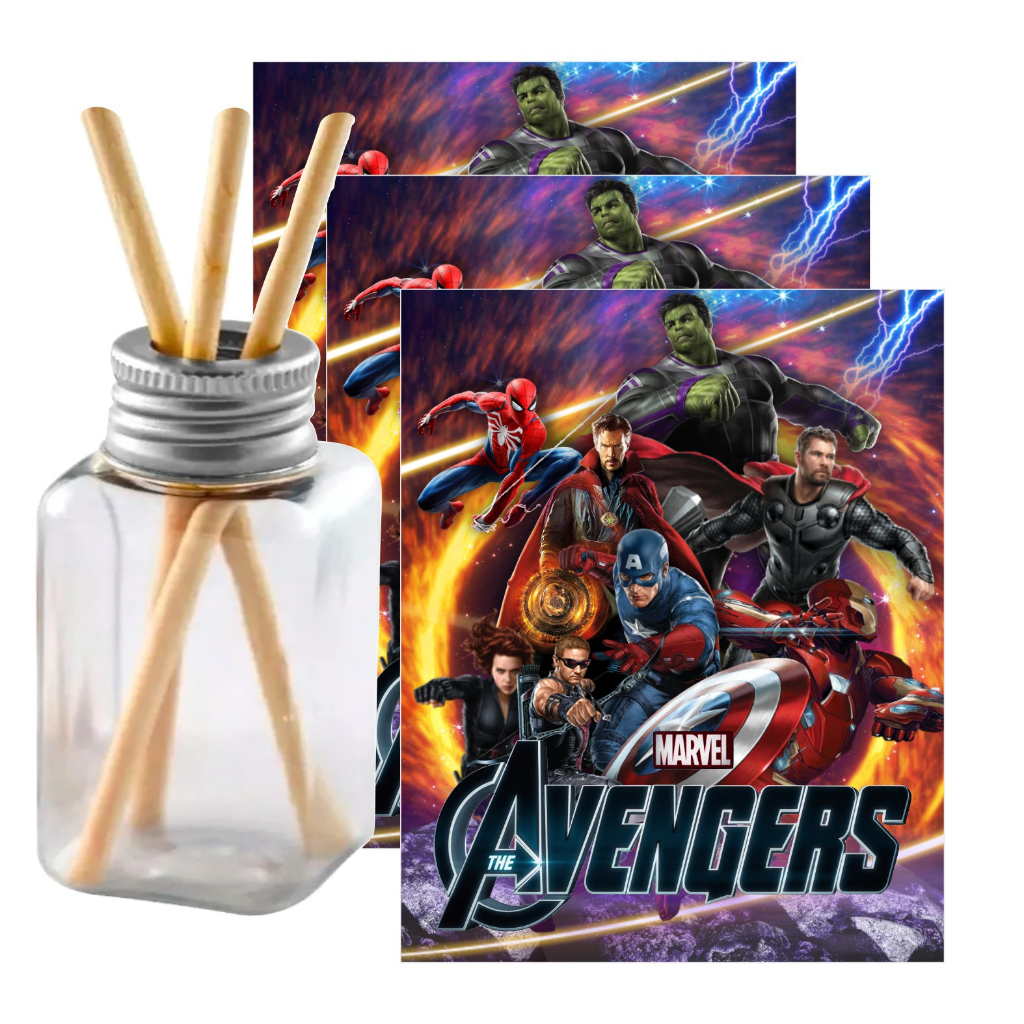 10 Adesivos Para Difusor Vingadores - Decoração Festa Aniversário, Lembrancinhas Vingadores
