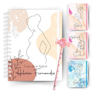 Caderneta da Gestante Personalizada com Lista Enxoval do Bebê Completa e Pré-Natal- Diário Gestação em Oferta na Shopee