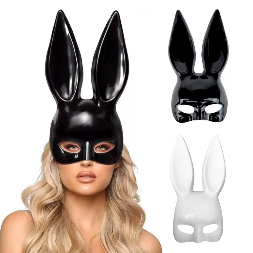 Fantasia Coelho Playboy Coelhinha LED com Saia Tule Adulto Fantasia Cosplay Carnaval Festa