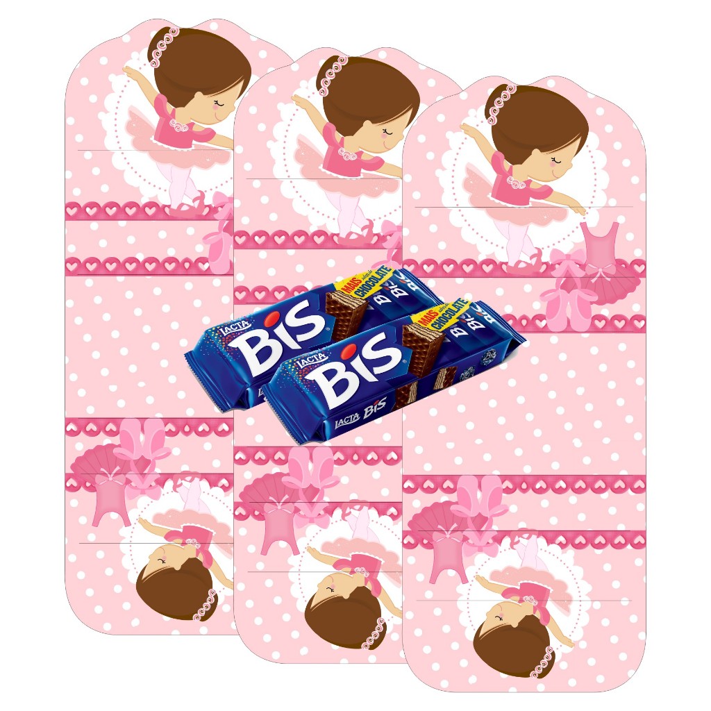 Porta Bis Duplo 3D Bailarina - Decoração de Festa Tema Bailarina, Dançarina.