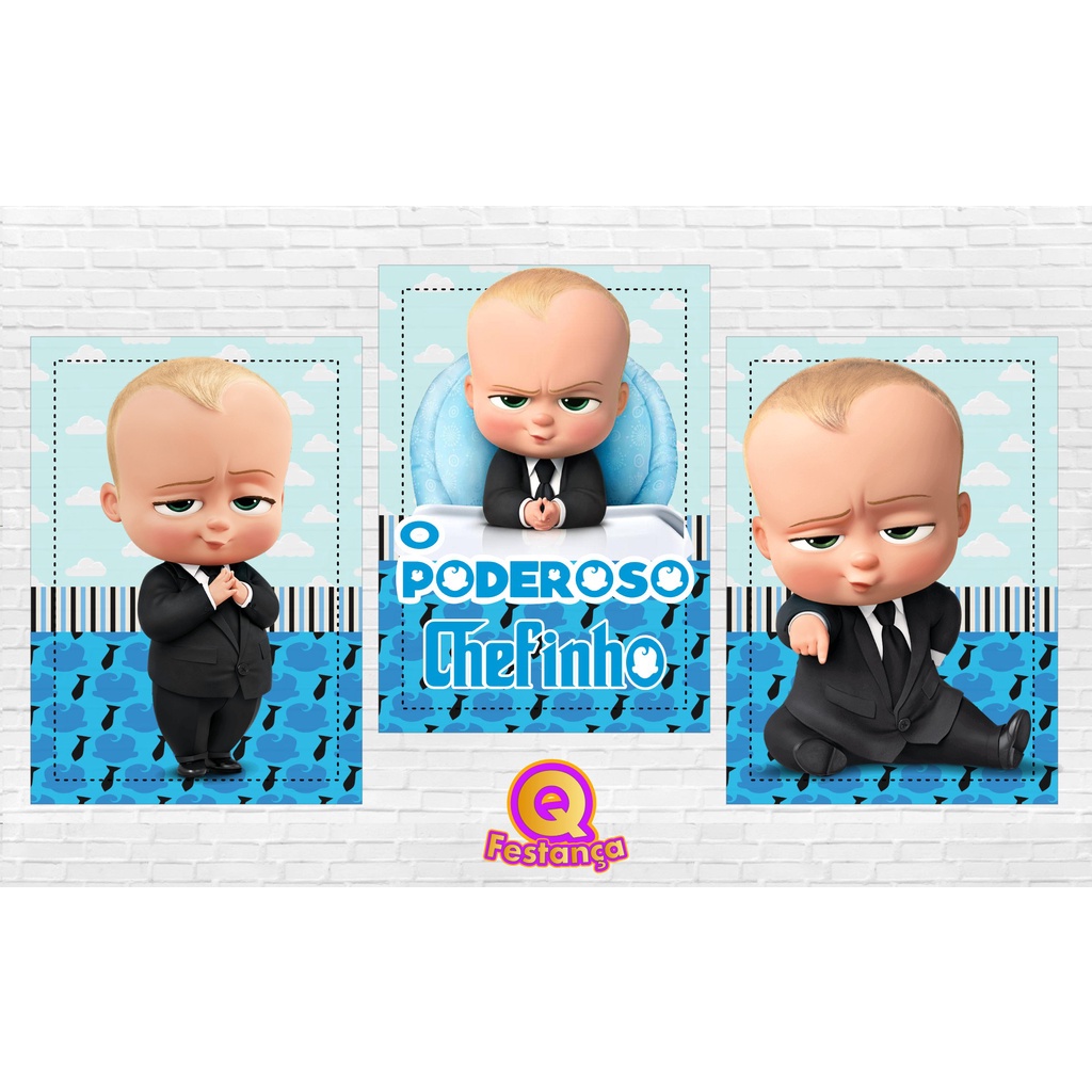 Poster Poderoso Chefinho 30x40cm - KIT COM 3 POSTER