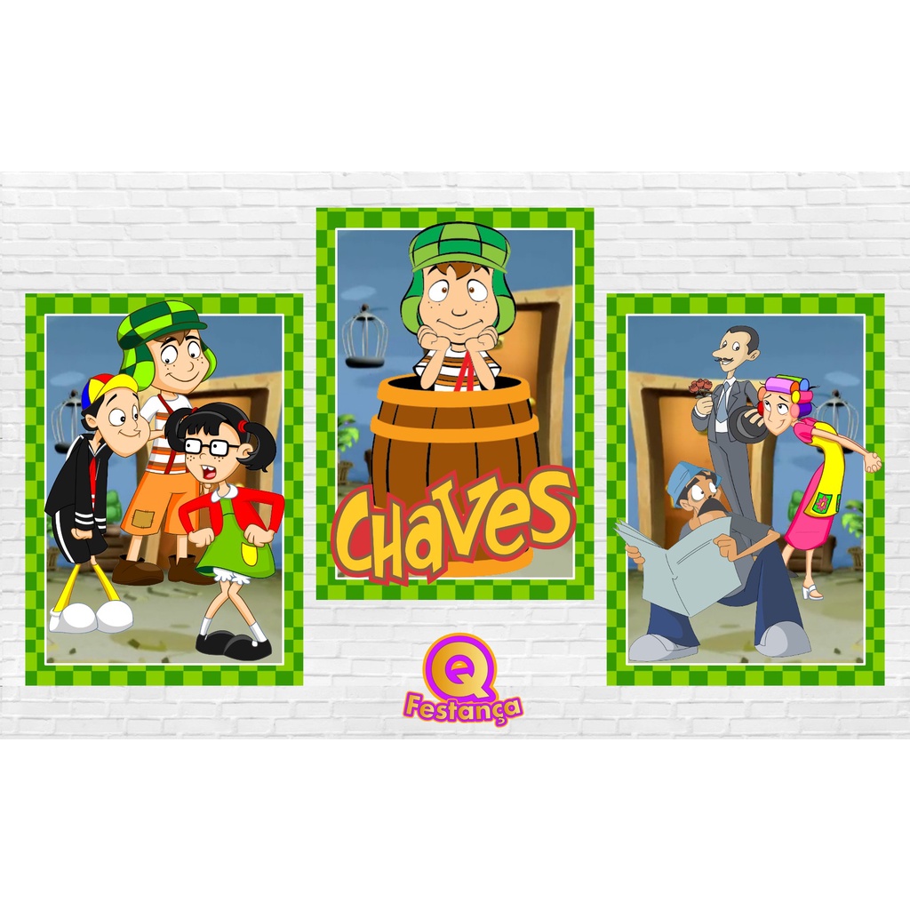Poster Chaves 30x40cm - KIT COM 3 POSTER