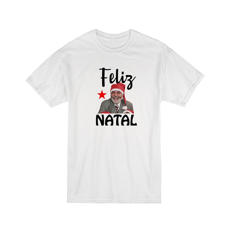 Camiseta Natal Presentes Amigo Feliz Natal Lula Presente Engraçado L Amigo da Onça Natalina