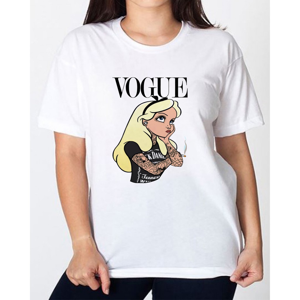 Camiseta Disney Alice no País das maravilhas Vogue / Branca / Disney / Vogue / Princesas / Tattoo