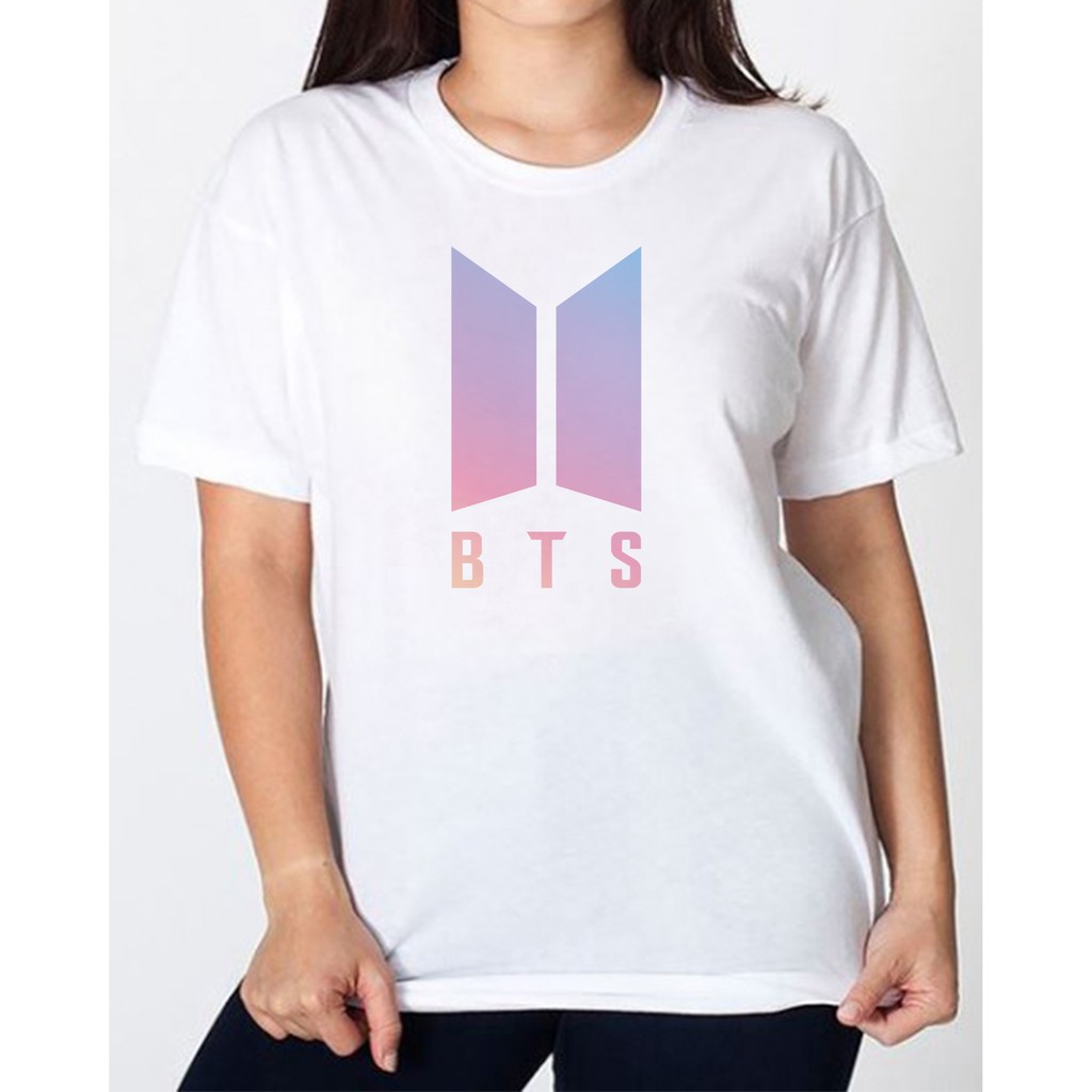 Camiseta K-pop banda BTS branca unissex de diversos tamanhos / musica / k pop / musica