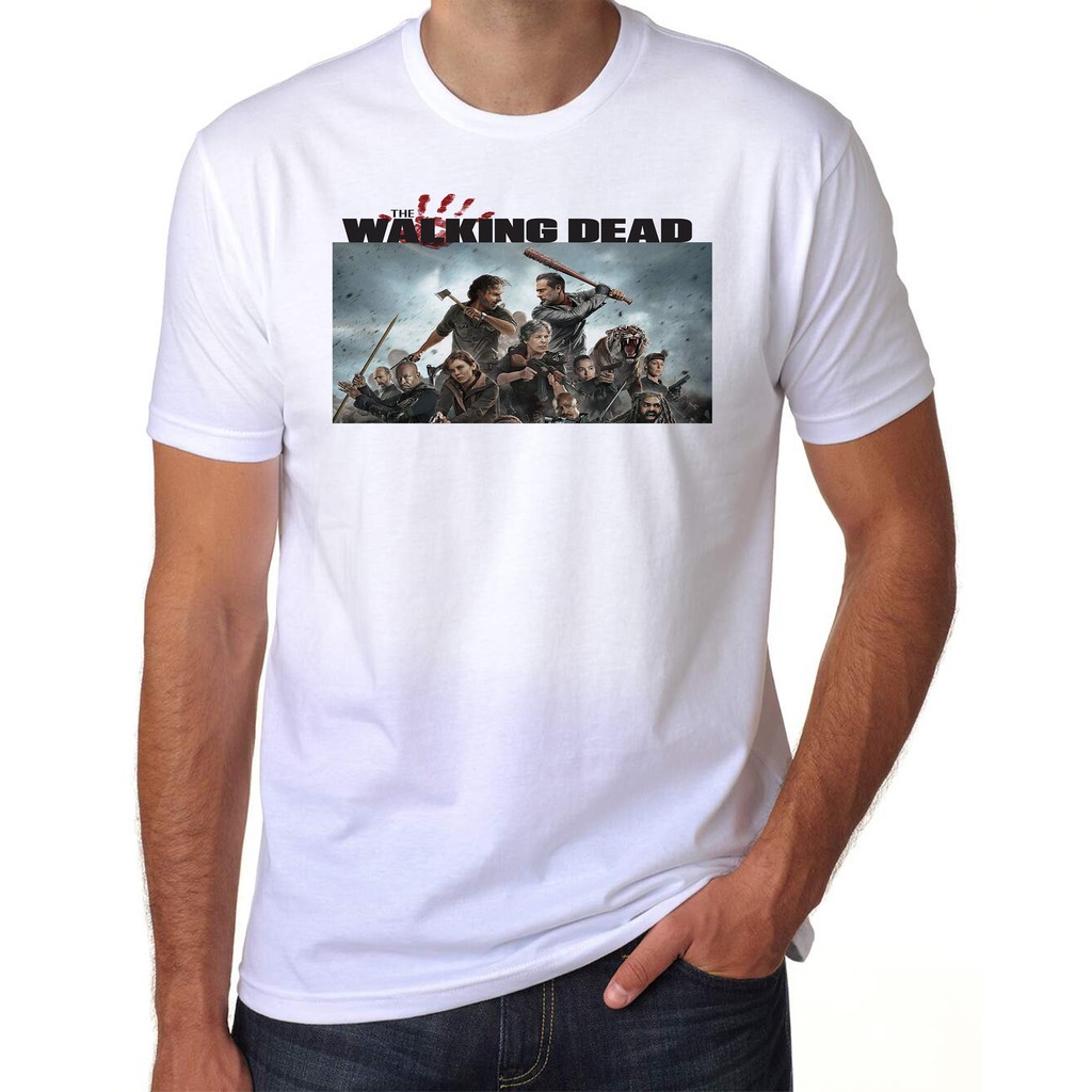 Camiseta The Walking Dead Rick Unissex – T-Shirt Zumbi Série Fox Apocalipse em Estilo Urbano