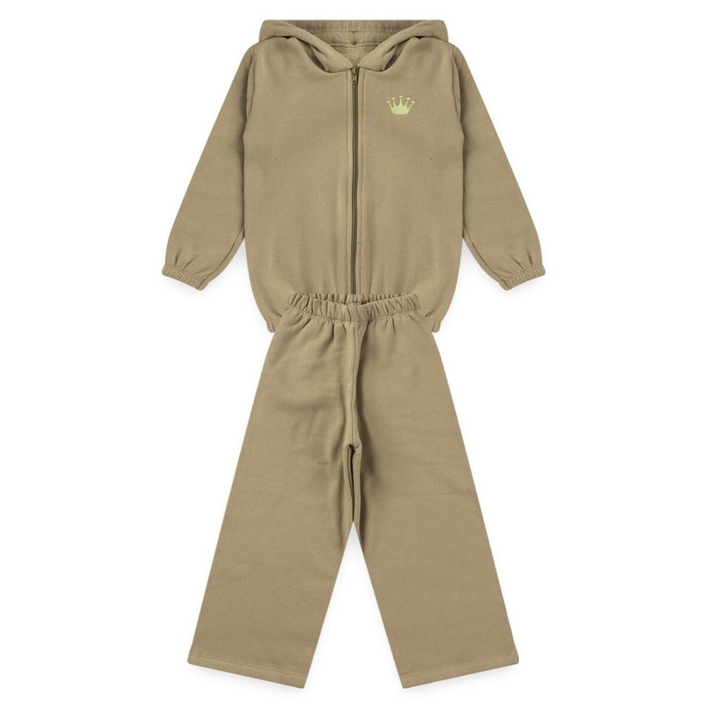 Conjunto Infantil Menina Moleton Inverno Básico Iaia