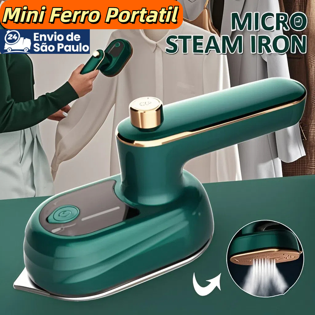 Mini Ferro Portatil De Passar Roupa Vapor Para Viagem Elétrico Pequeno 110v e 220v Alta Te...